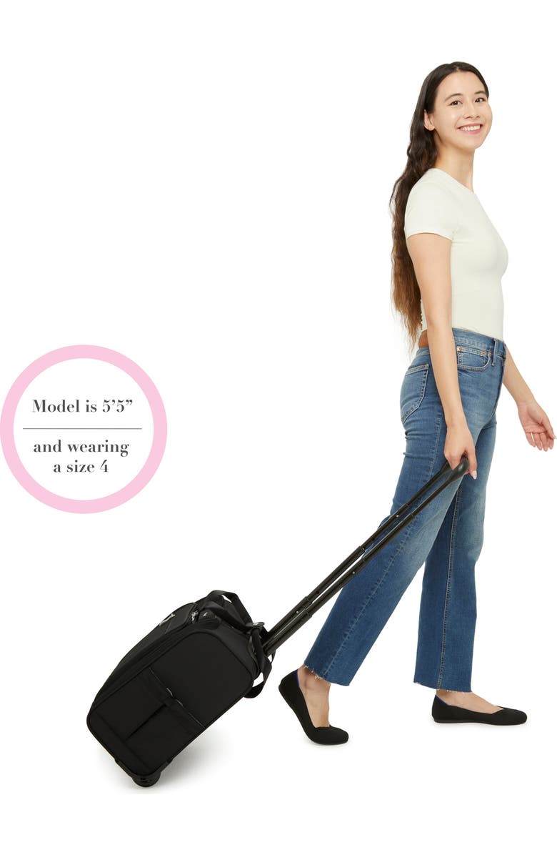 BAGGALLINI 2 Wheel Underseater Carry-On Suitcase, Alternate, color, Black