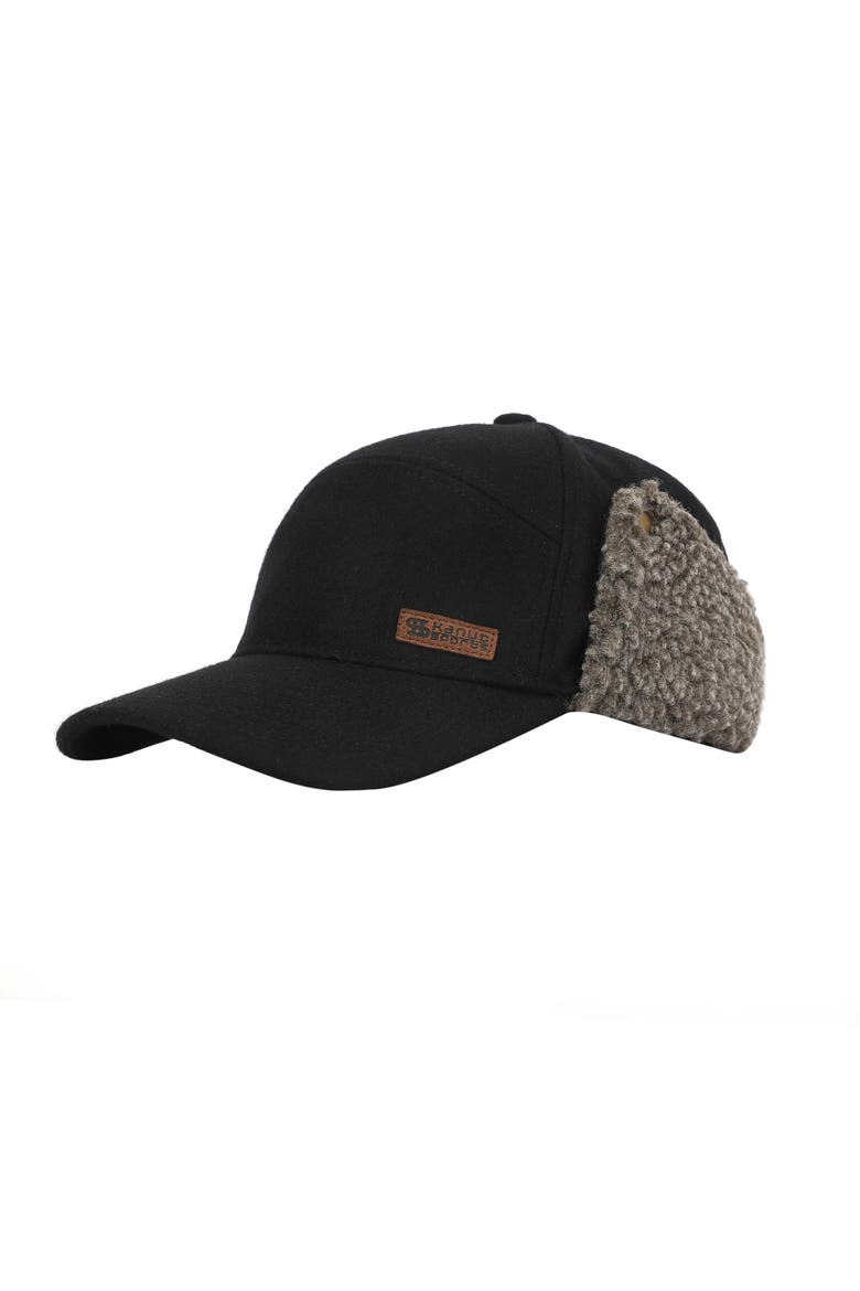 York Men's Berber Earflap Cap, Main, color, Black