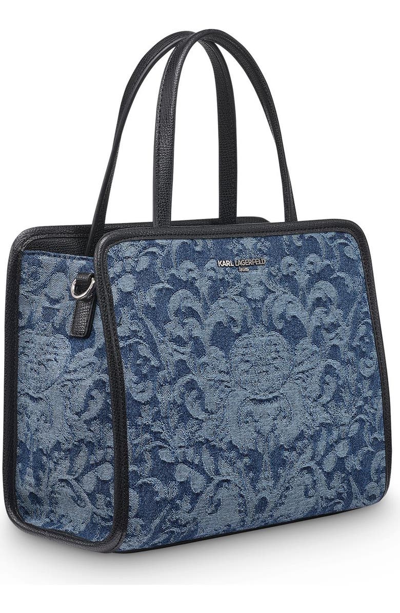 KARL LAGERFELD PARIS Maybelle Satchel, Alternate, color, Denim