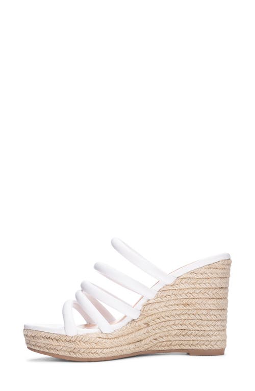 Chinese Laundry Eleana Espadrille Wedge Sandal In White