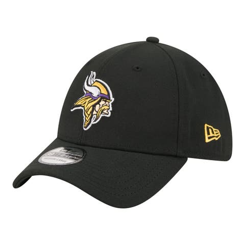 Men's New Era  Black Minnesota Vikings Core Team 39THIRTY Flex Hat