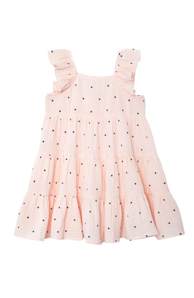 Mabel + Honey Stargirl Ruffled Sleeve Dress, Main, color, Pink