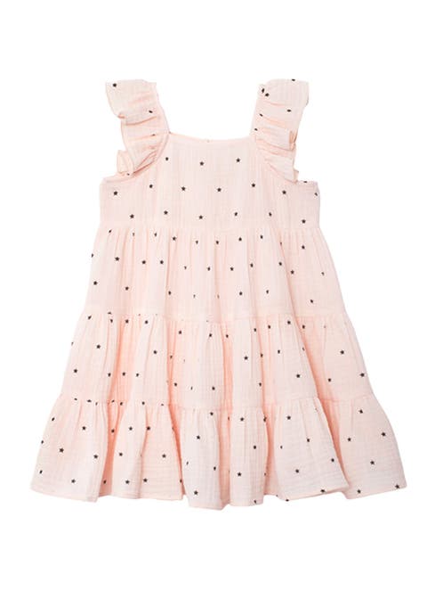 Stargirl Ruffled Sleeve Dress (Toddler, Little Kid & Big Kid)
