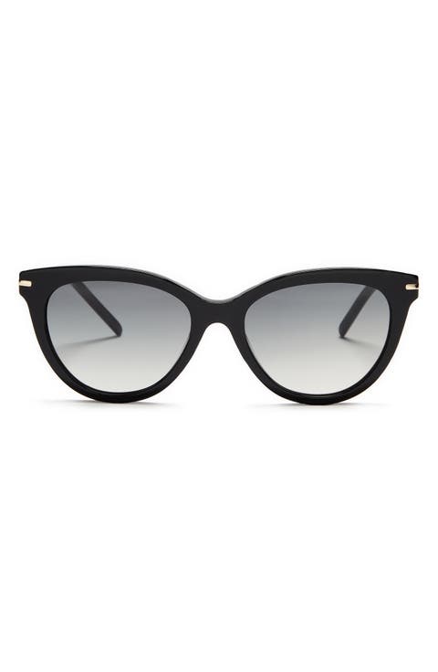 Micah 53mm Gradient Cat Eye Sunglasses