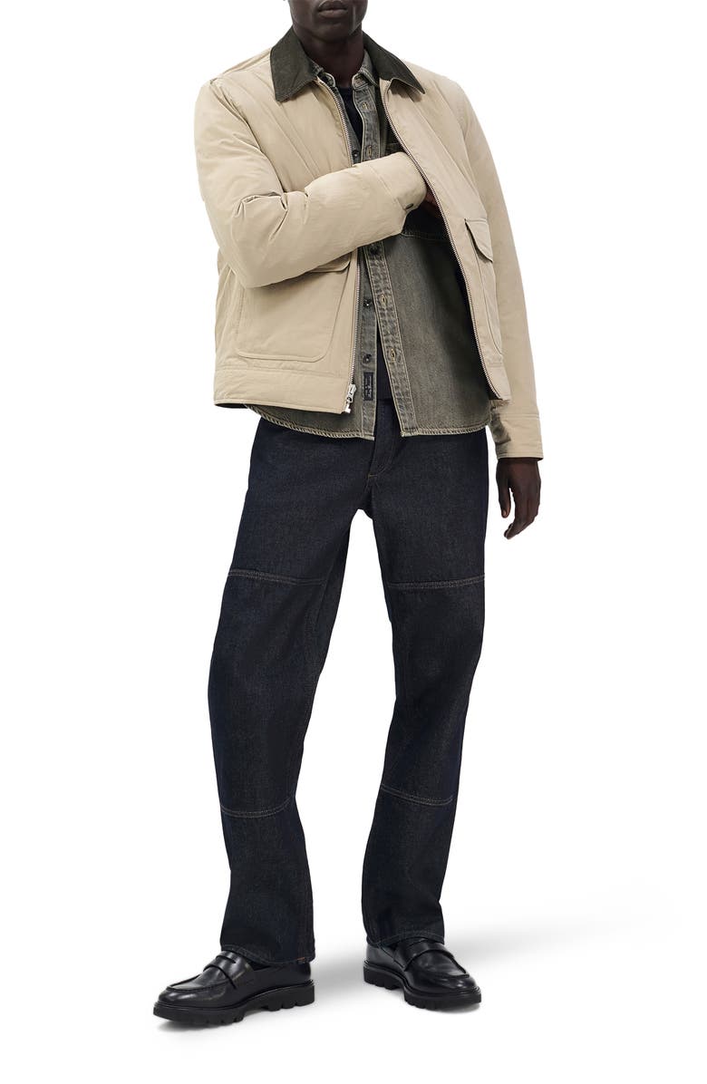 rag & bone Derrick Down Barn Jacket, Alternate, color, Light Metal