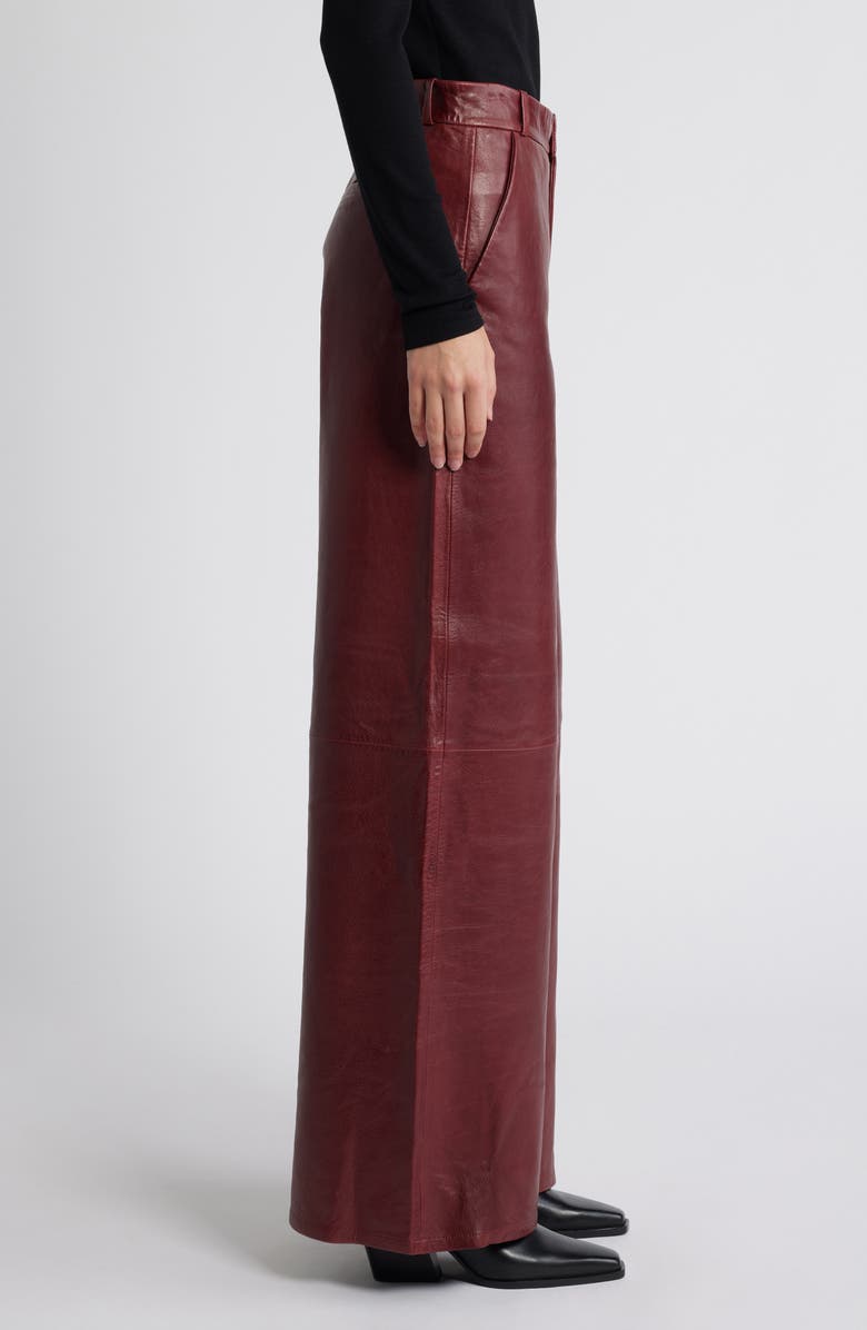 FRAME The Wide Leg Leather Trousers, Alternate, color, 