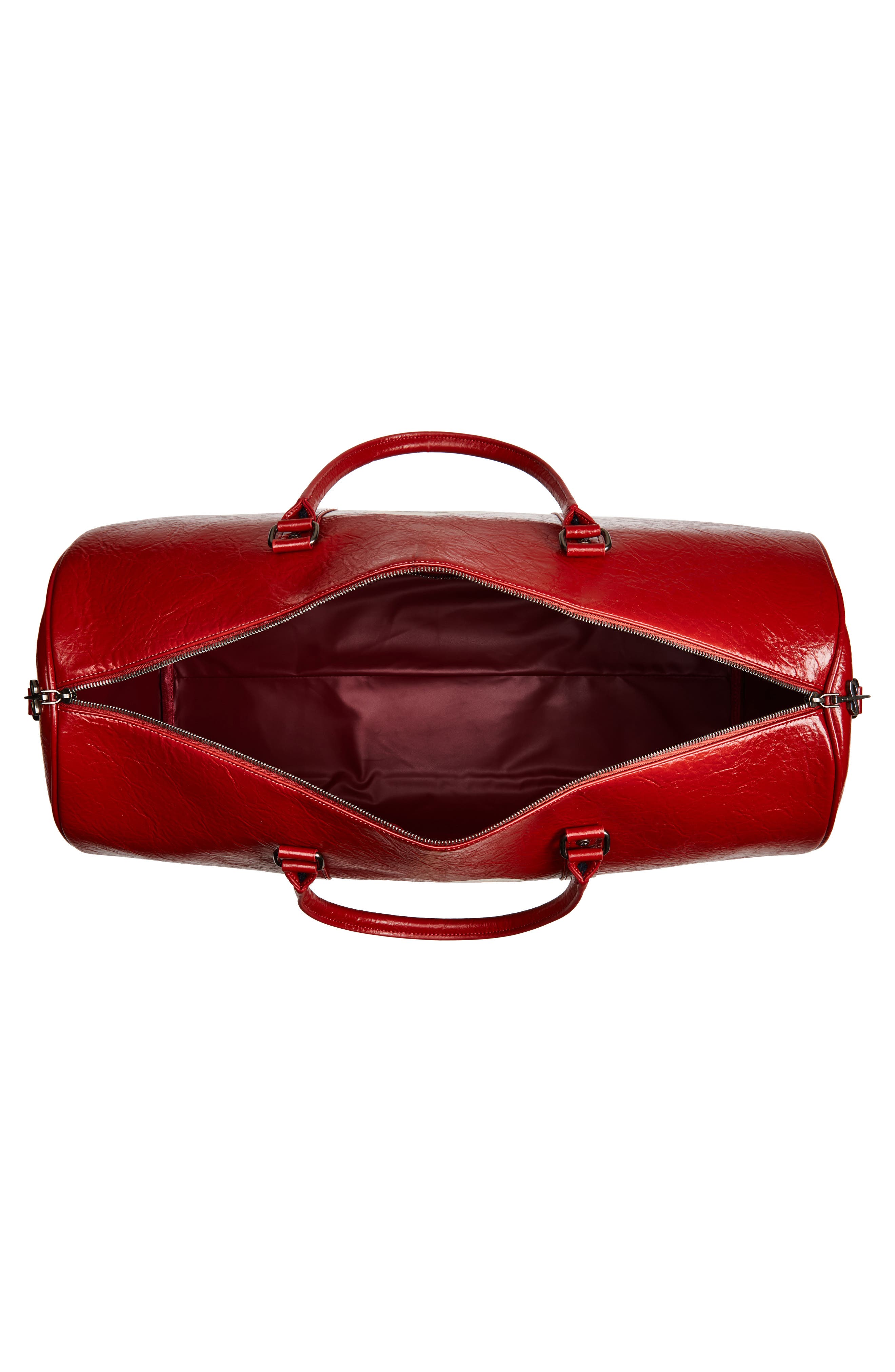 SANTO STUDIO Jasmine Tookes Red Duffel Bag, Alternate, color, Merlot