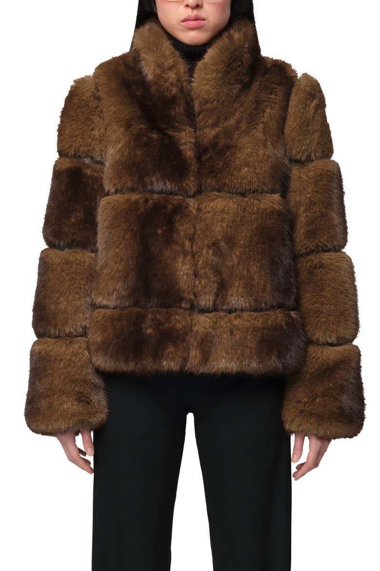Sai Faux Fur Coat, Main, color, MINK