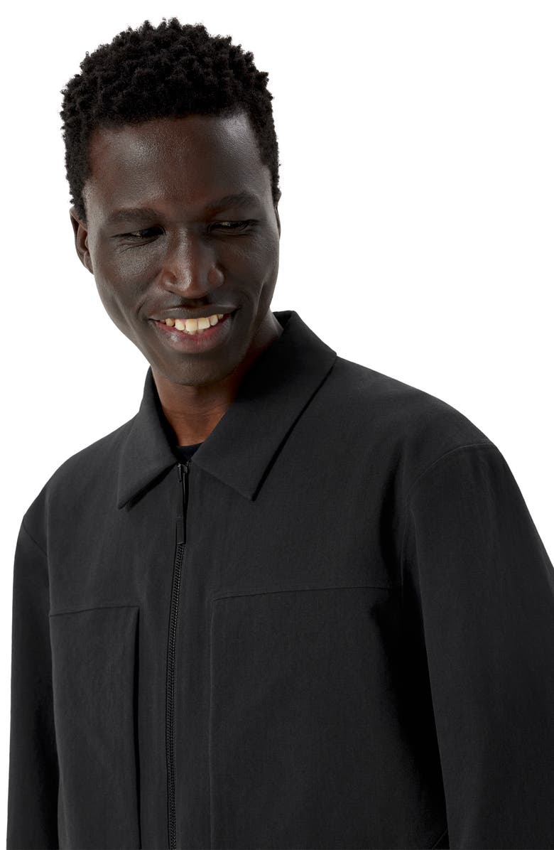 Veilance Mionn Water Repellent Soft Shell Overshirt, Alternate, color, Black