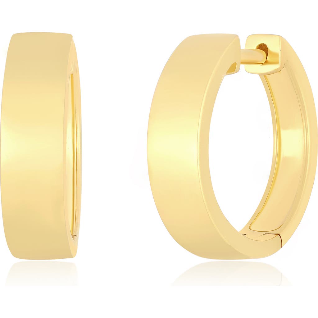 Ef Collection Charlie Hoop Earrings In 14k Yellow Gold