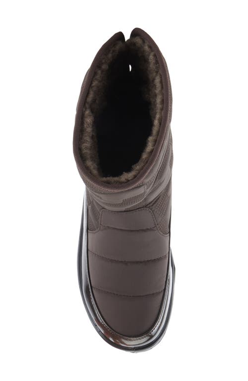 Flexus By Spring Step Daffo Waterproof Faux Shearling Lined Boot In Brown