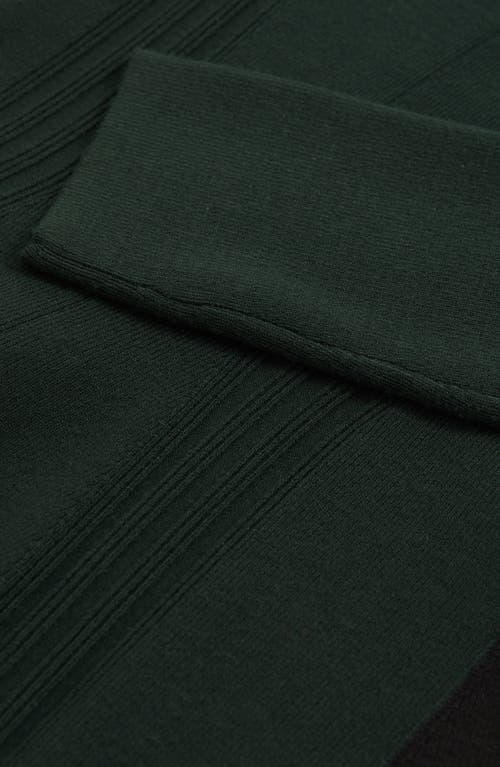 Reiss Zadie Mock Neck Long Sleeve Sweater Dress In Green