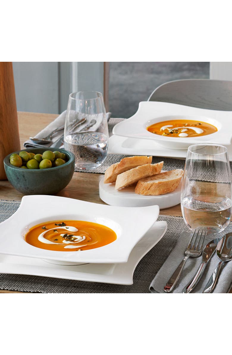 Villeroy
Boch NewWave Rim Soups Set of 4, Alternate, color, White