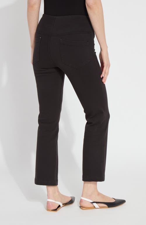 Lyssé High Rise Ankle Baby Bootcut Jeans In Black