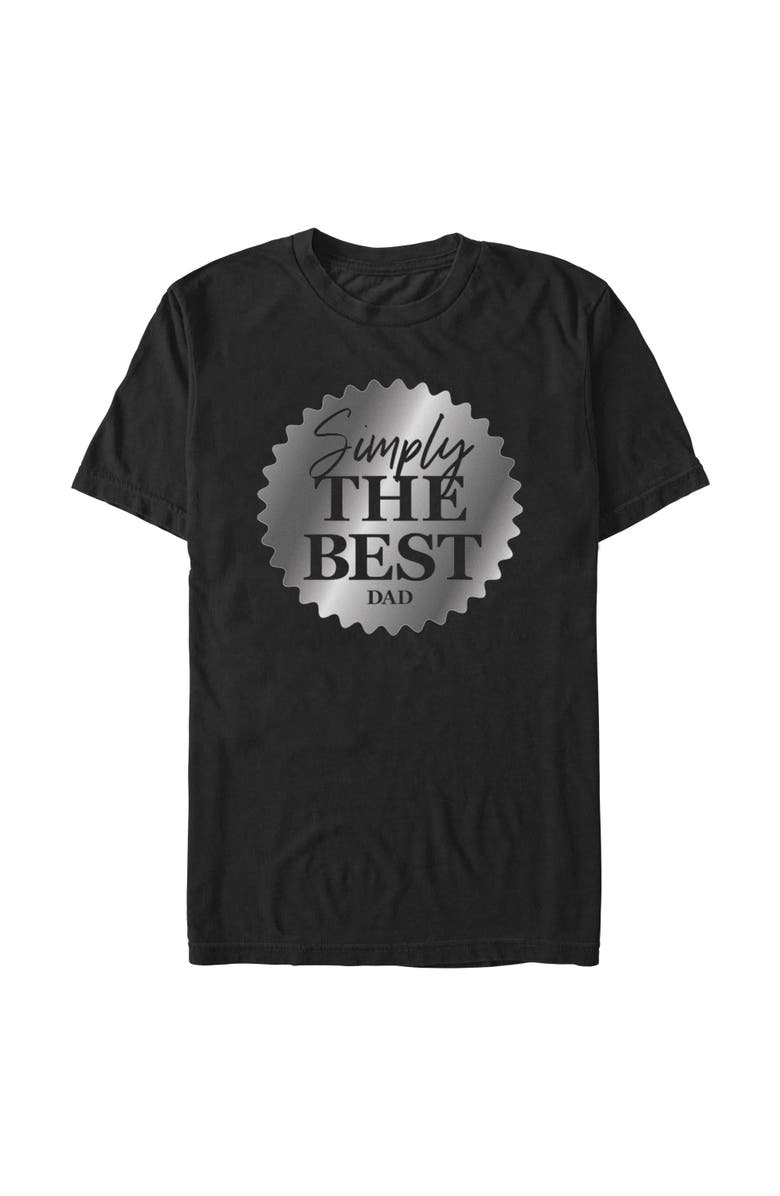Lost Gods Men's Lost Gods Simply The Best Dad Badge Graphic T-Shirt, Main, color, Black