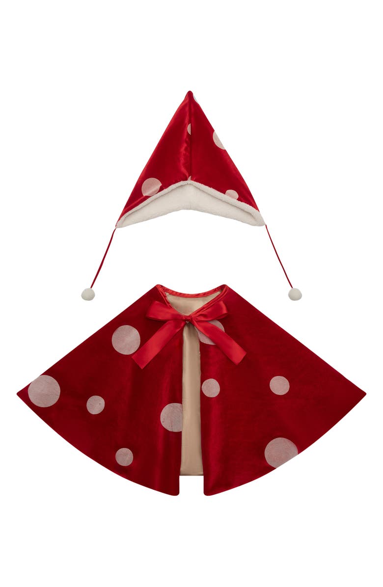Mimi & Lula Toadstool Cape & Hat Set, Main, color,