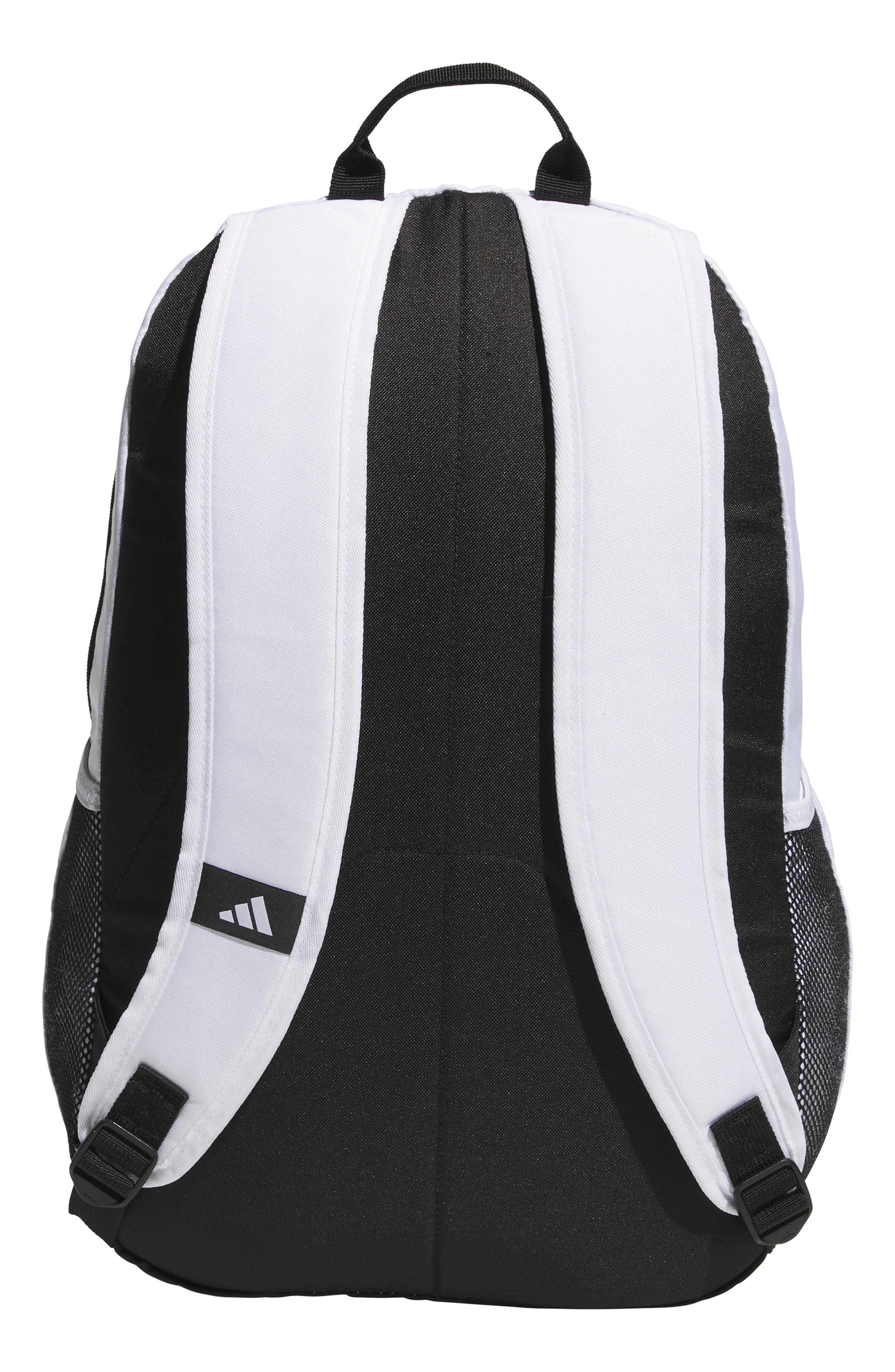 adidas Kids' Striker 3 Backpack, Alternate, color, White / Black