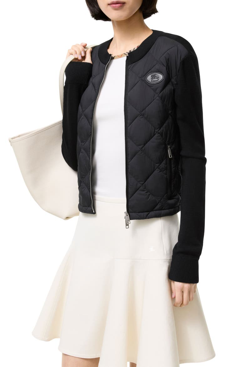 Fulbrook Mixed Media Jacket, Main, color, BLACK