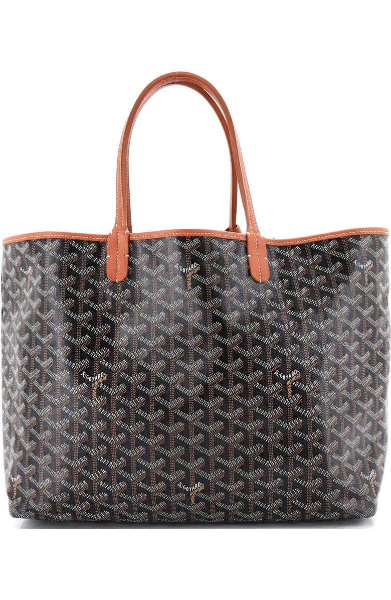 Pre-Owned Goyard Saint Louis Tote Coated Canvas PM, Main, color, Black