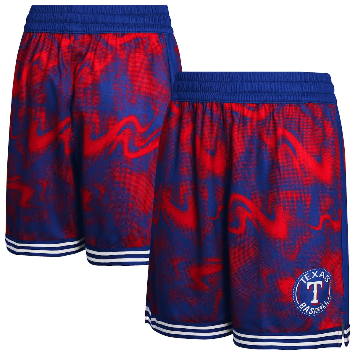 Outerstuff Kids'  Youth Royal/red Texas Rangers Outfielder Shorts