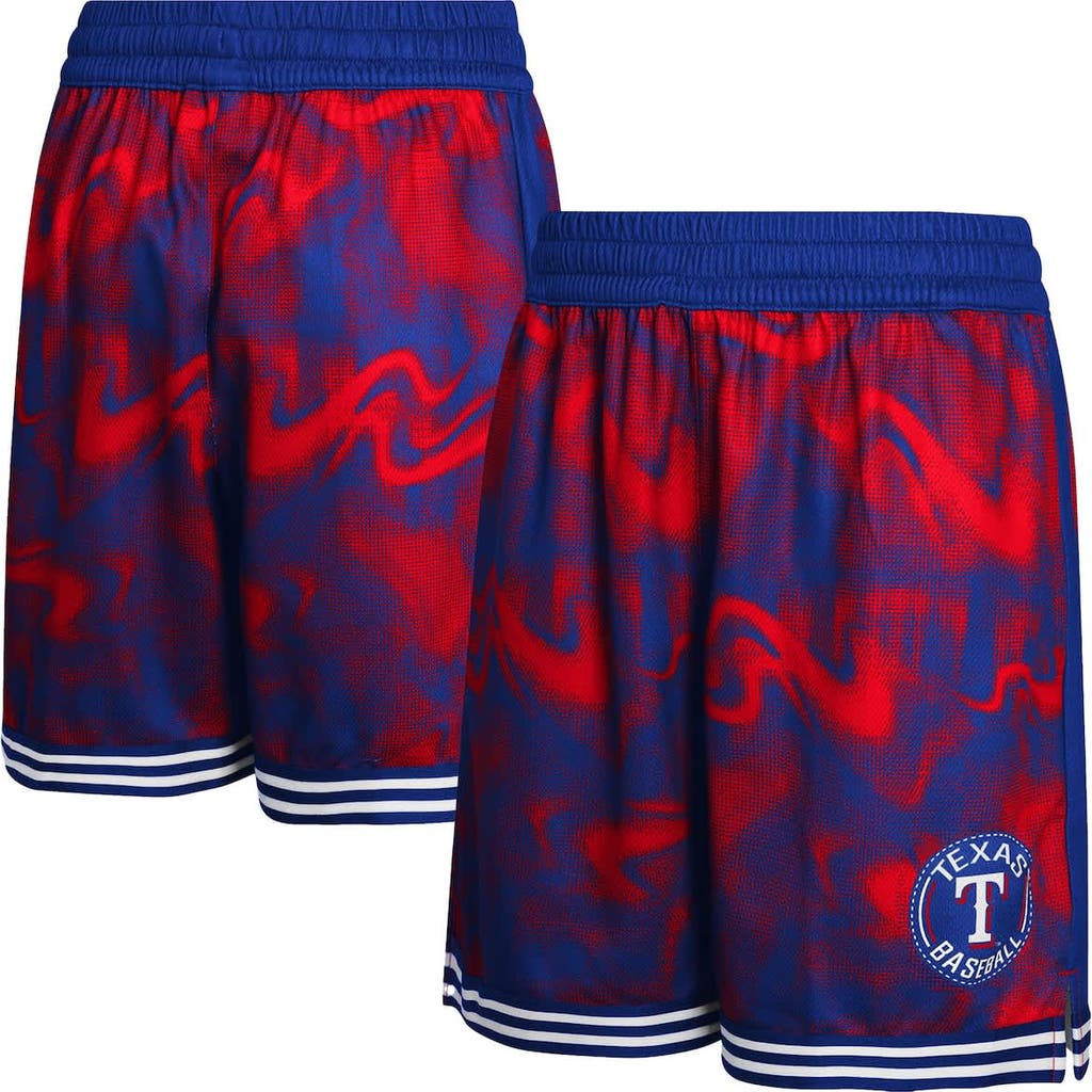 Outerstuff Kids' Youth Royal/red Texas Rangers Outfielder Shorts