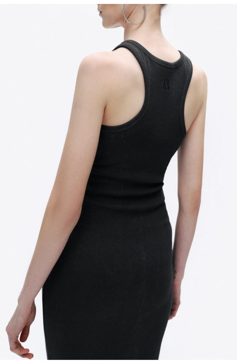 Nocturne Brown Slim-Fit Maxi Dress with Racerback Detail, Alternate, color, 