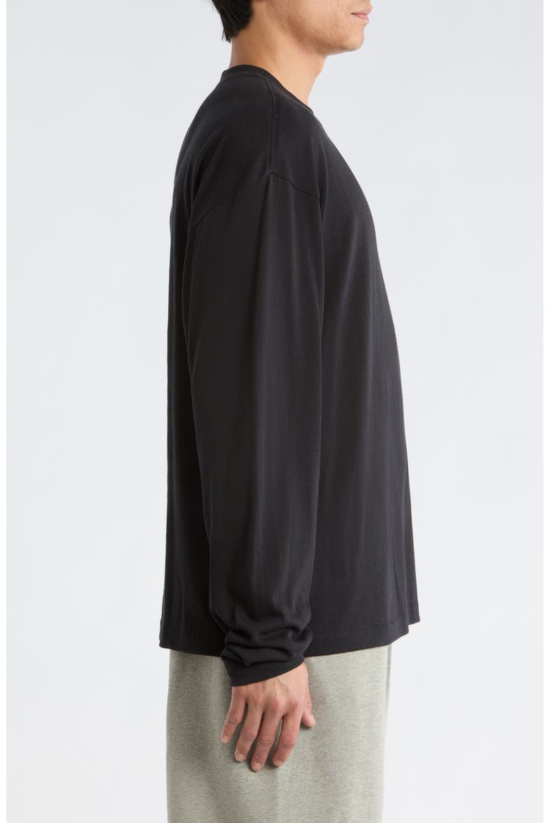 Signature Essential Long Sleeve T-Shirt, Alternate, color, VINTAGE BLACK