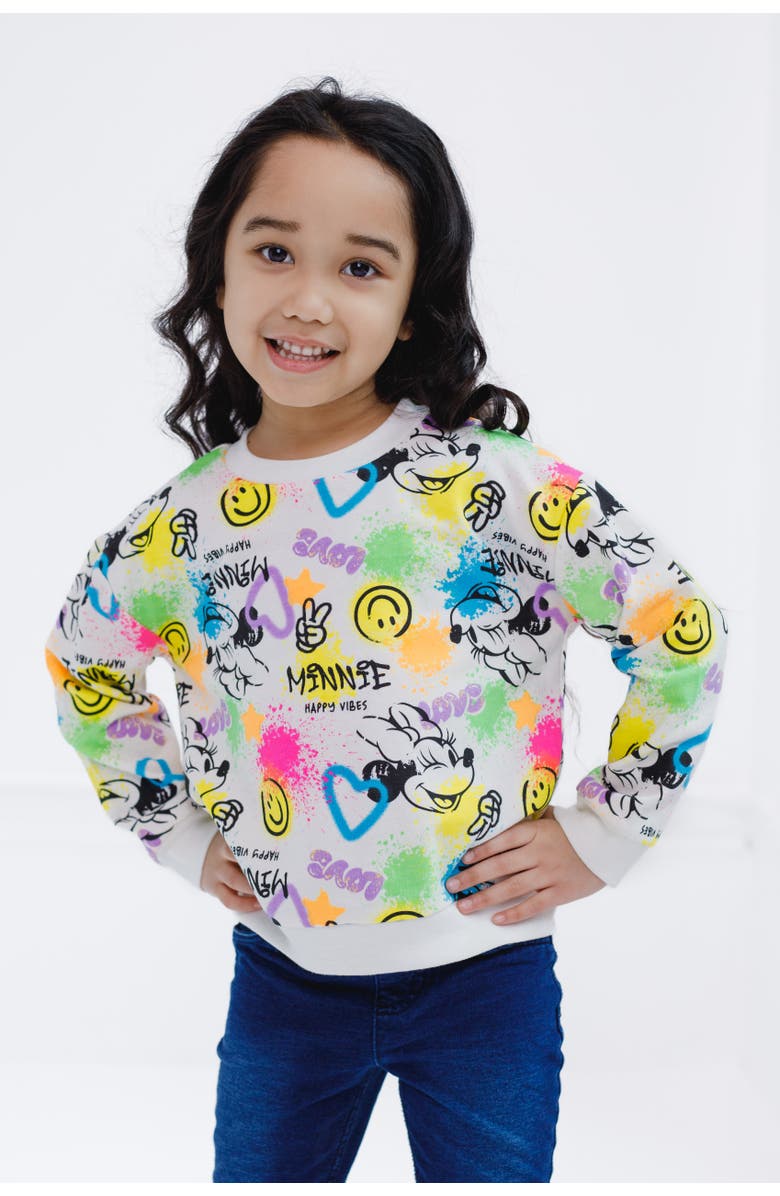 Disney Lion King Simba Pullover Sweatshirt, Alternate, color, Beige Minnie Mouse