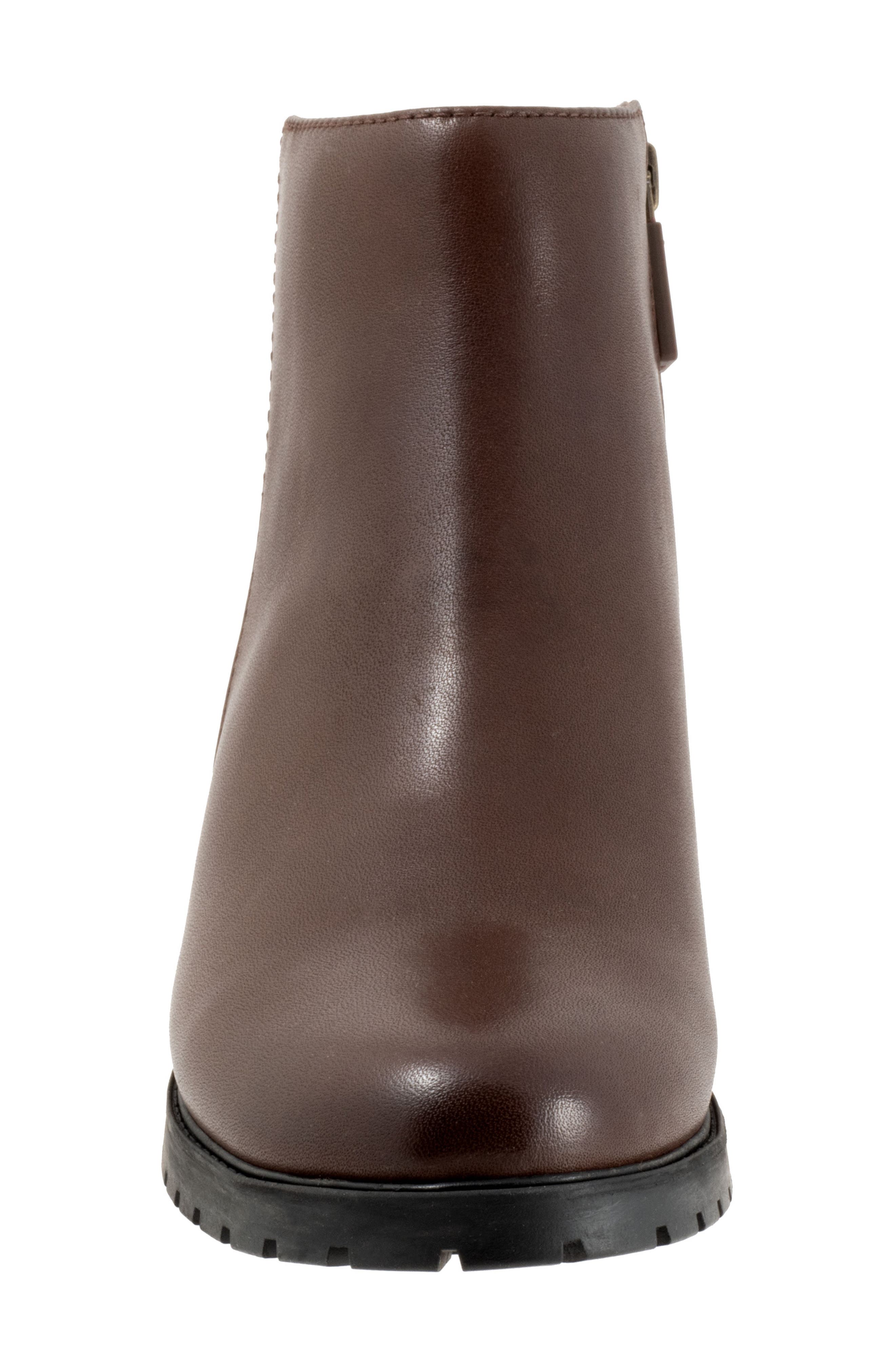 Margo Bootie, Alternate, color, DARK BROWN