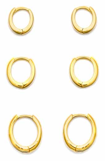 Panacea Set of 3 Mini Huggie Hoop Earrings