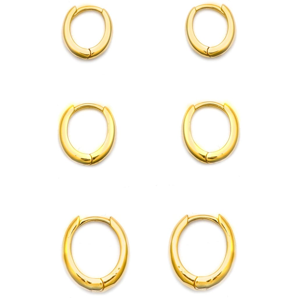 Panacea Set Of 3 Mini Huggie Hoop Earrings