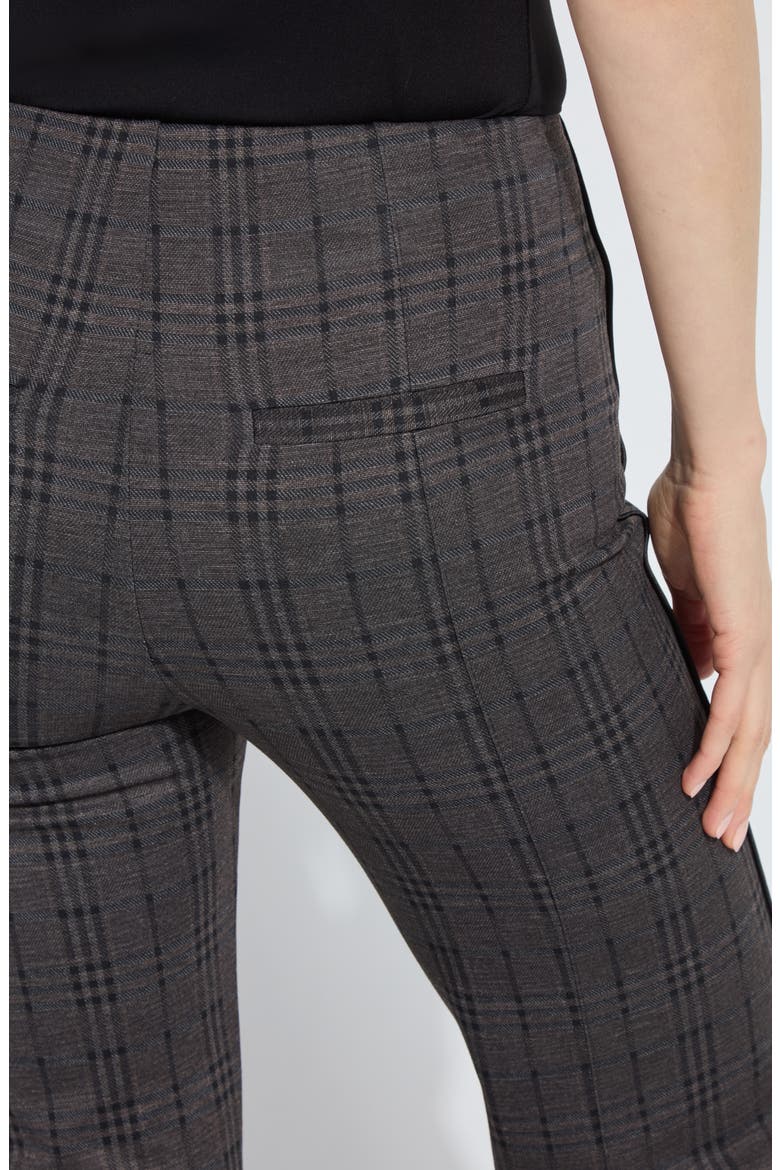 Plaid High Waist Ponte Pants, Alternate, color, AM PLAID