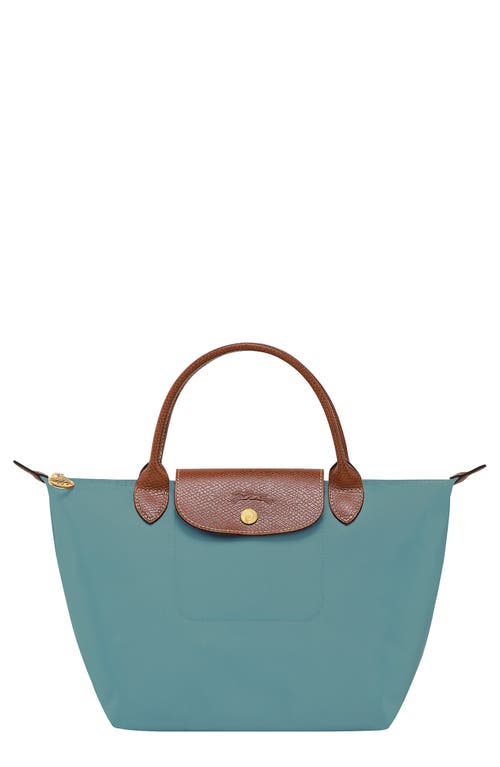 Shop Longchamp Small Le Pliage Original Top Handle Bag In Eucalyptus