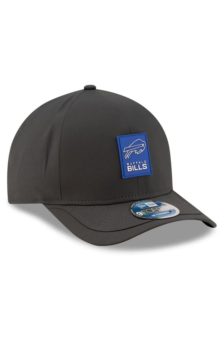 New Era Men's New Era Charcoal Buffalo Bills 2025 Sideline Cold Weather 9FORTY M-Crown Adjustable Hat, Alternate, color, Charcoal
