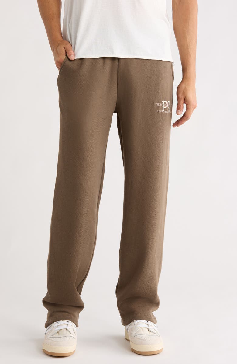 Museum of Peace & Quiet Leisure Cotton Sweatpants, Main, color, Brown
