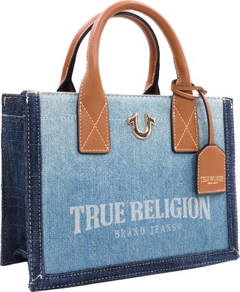 Modern Edge Denim Tote Bag