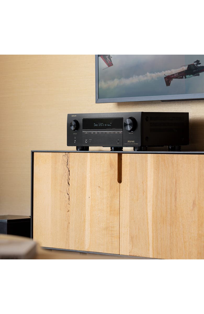 Denon AVR-X3800H 9.4 Channel 8K Home Theater Receiver IMAX Enhanced with Dolby Atmos/DTSX and HEOS Built-In, Alternate, color, Black