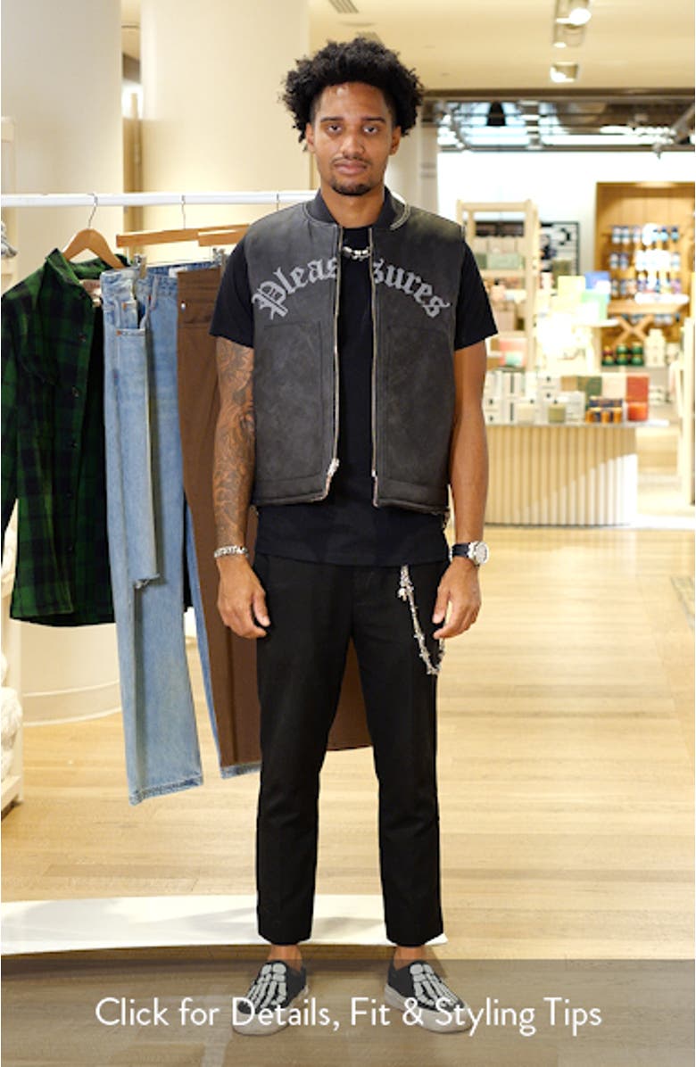 Horns Reversible Faux Leather Vest, sales video thumbnail