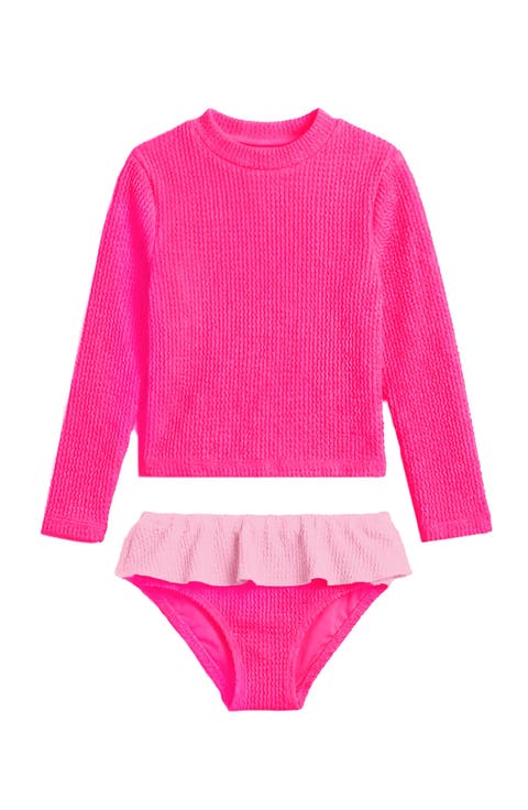 Infant Crinkle Ruffle Rashguard Set