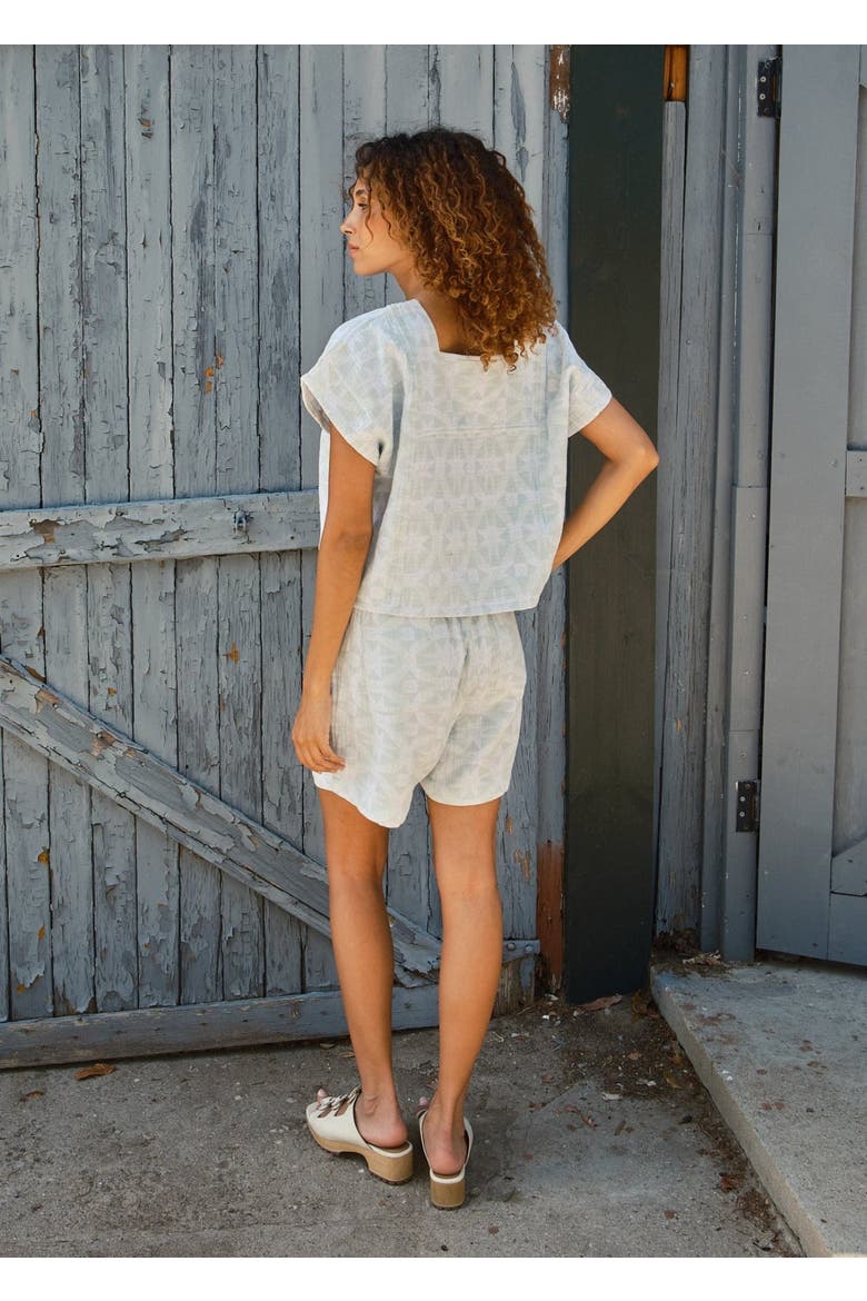 Prudence Reversible Square Neck Top, Alternate, color, Calm