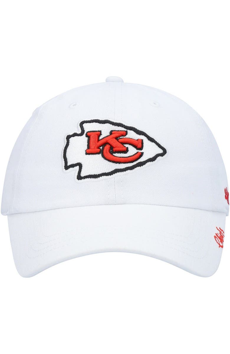 '47 Women's '47 White Kansas City Chiefs Miata Clean Up Logo Adjustable Hat, Alternate, color, White