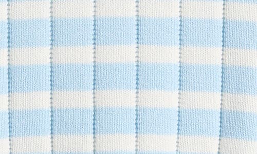 Shop Caslonr Caslon(r) Stripe Crewneck Rib Sweater In Blue Falls- Ivory Stripe
