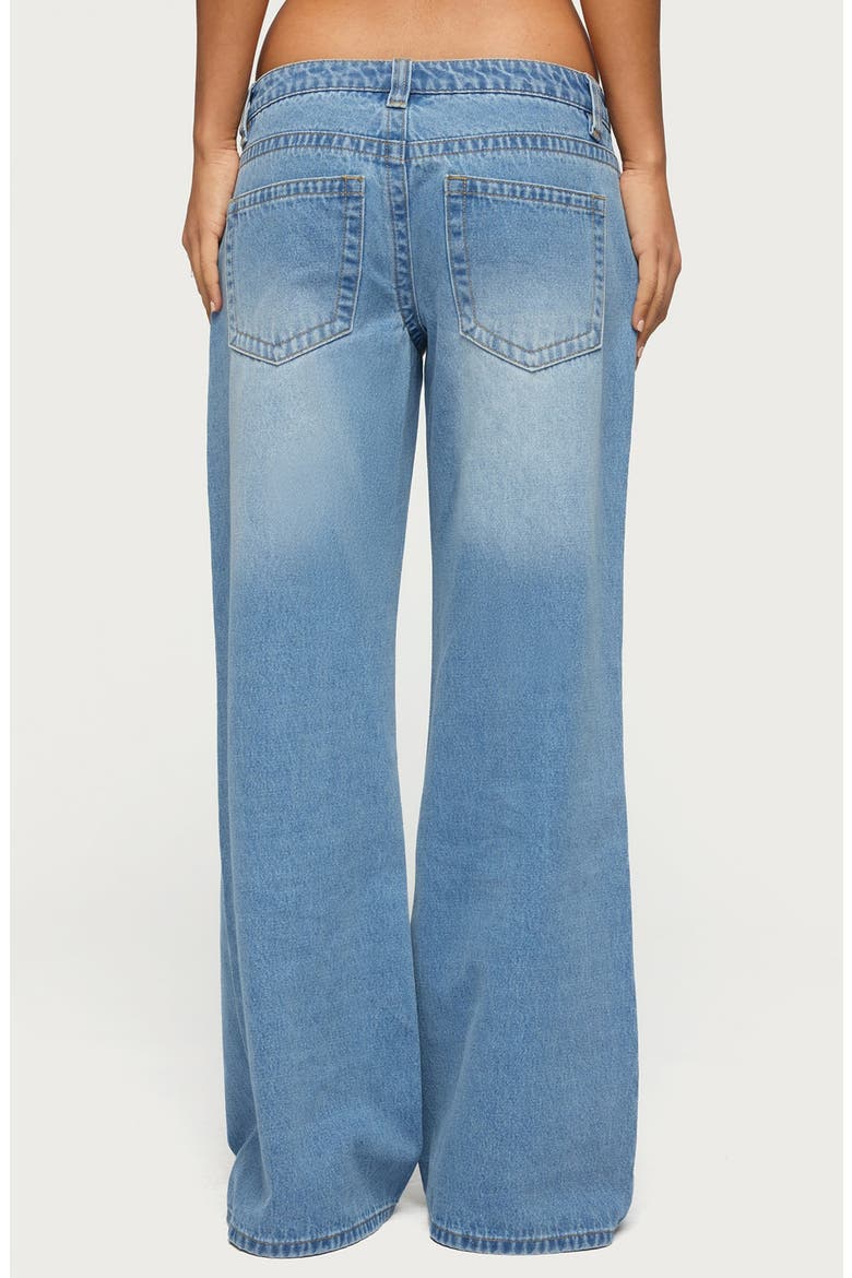 Raiyne Low Rise Wide Leg Jeans, Alternate, color, LIGHT-BLUE-WASHED