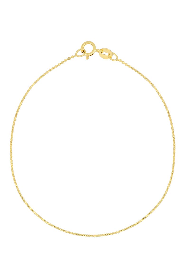 14K Gold Chain Bracelet, Main, color, 14K YELLOW GOLD