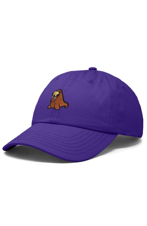 Dalix Walrus Embroidered Outdoor Cap In Purple