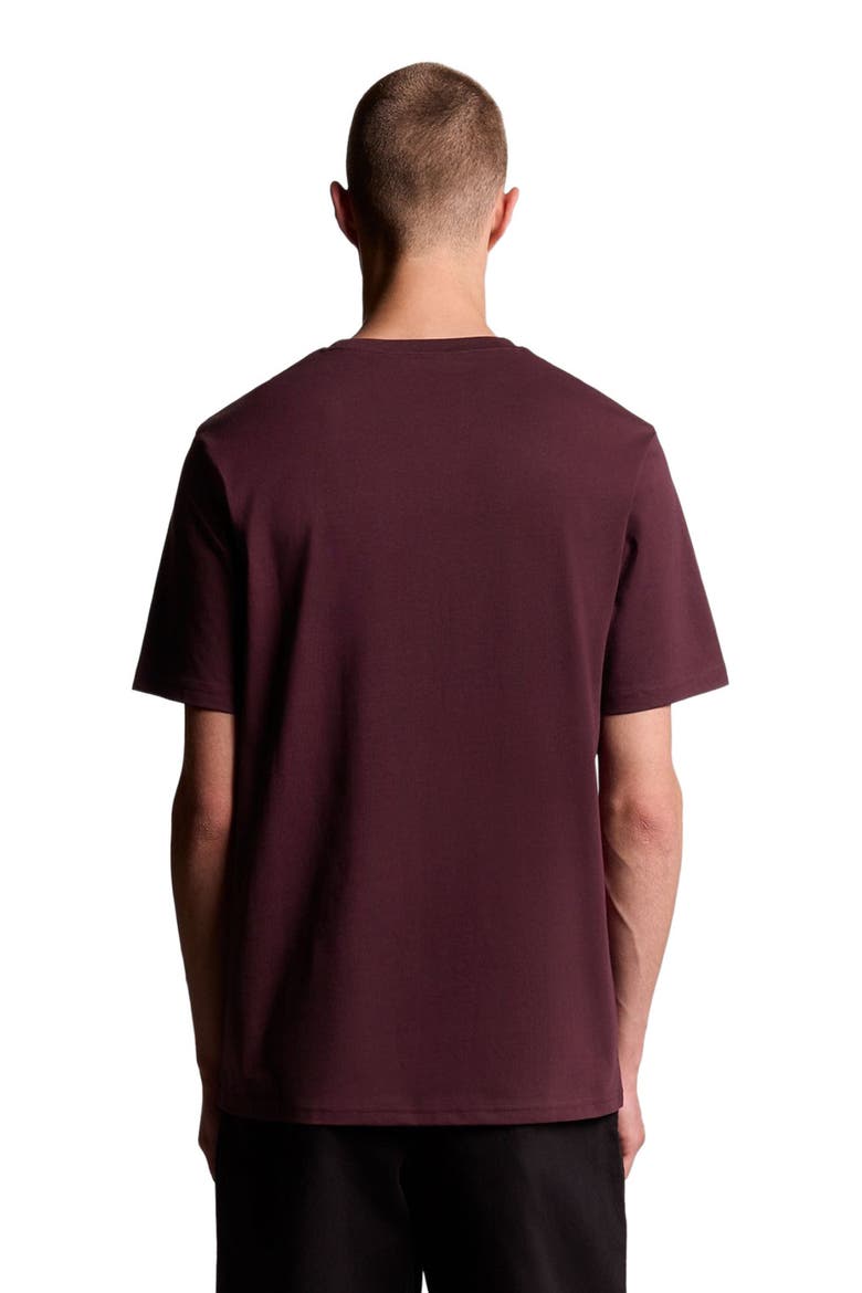 Crew Neck Short Sleeve T-Shirt, Alternate, color, Burgundy