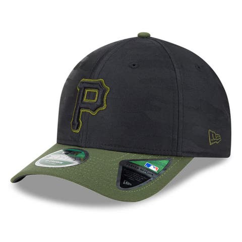 Men's New Era  Black Pittsburgh Pirates Player Replica 9FORTY Adjustable Hat