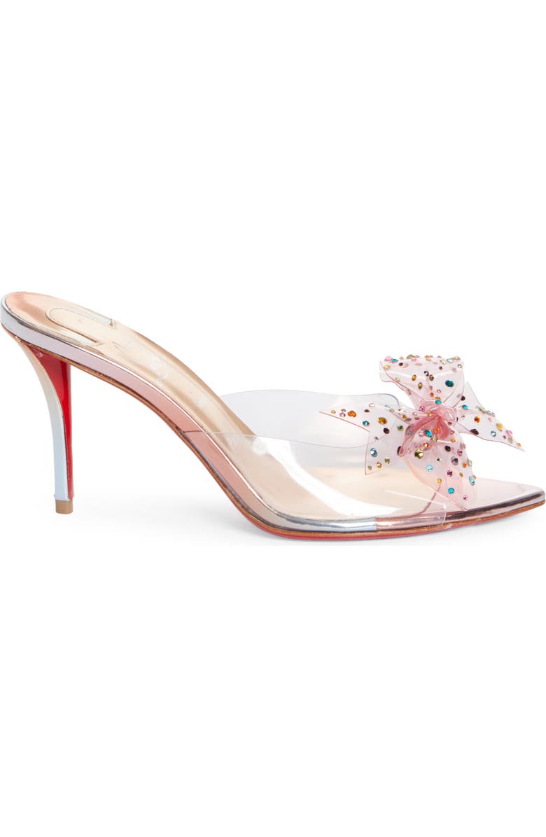 Christian Louboutin Crystal Embellished Pointed Toe Slide Sandal, Alternate, color,