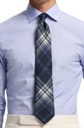 Ralph Lauren Purple Label Tonal Plaid Cashmere & Silk Tie