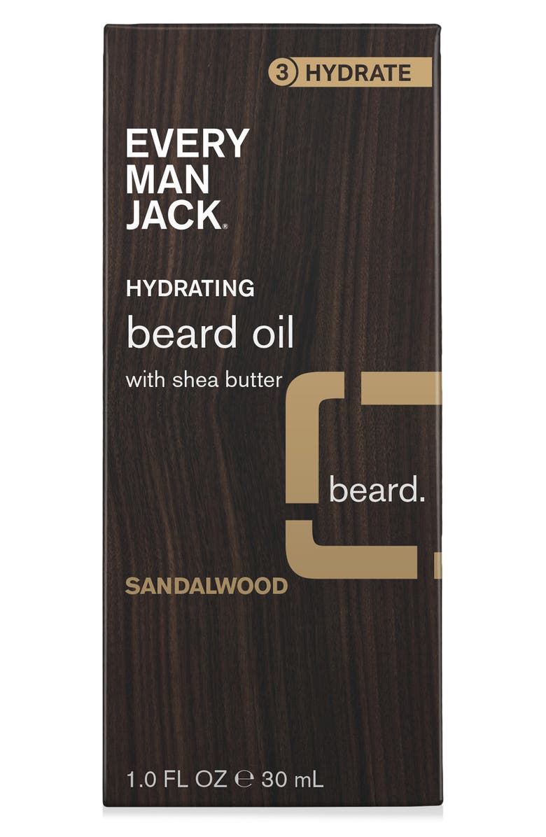EVERY MAN JACK Sandalwood Beard Oil, Main, color, 